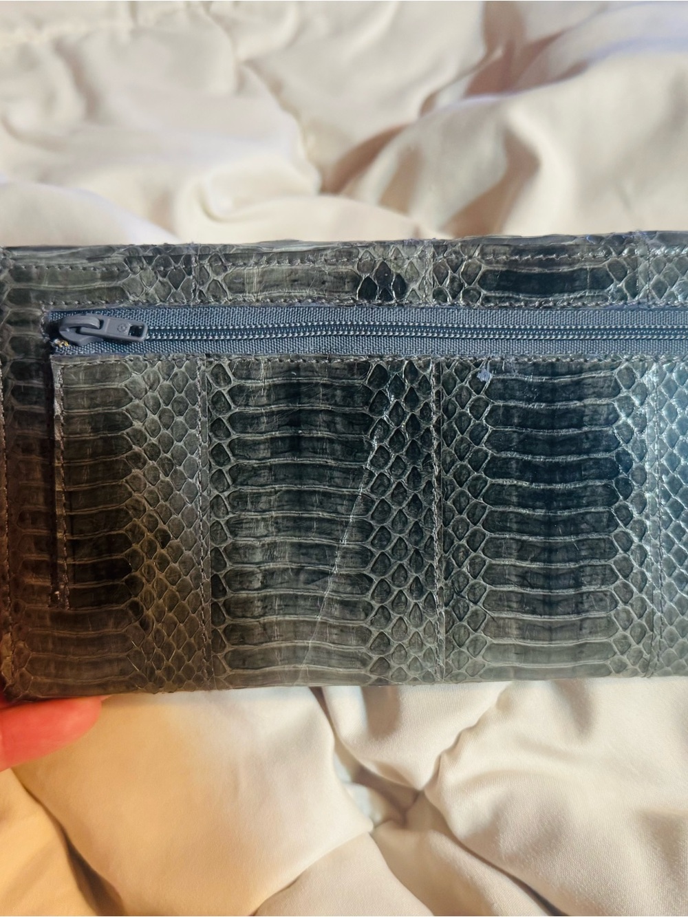 RARE Genuine Python Snake leather Wallet - Picture 3 of 7